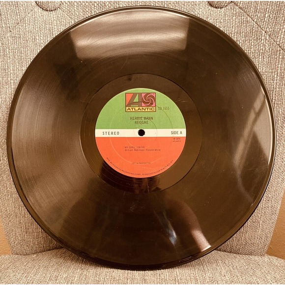 1974 HERBIE MANN Reggae ATLANTIC SD-1655 LP Good Condition Great Wall Art - Picture 9 of 12